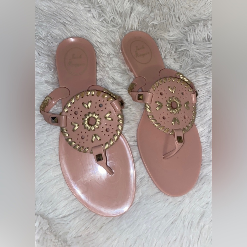 Jack Rogers pink Georgica sandals 7